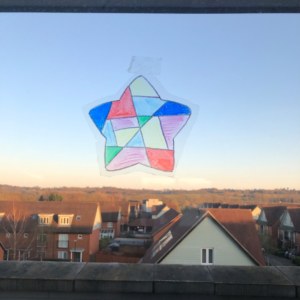 Star on window