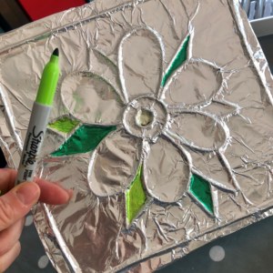 How To Make Colourful Embossed Foil Art - Mary Frances Trust