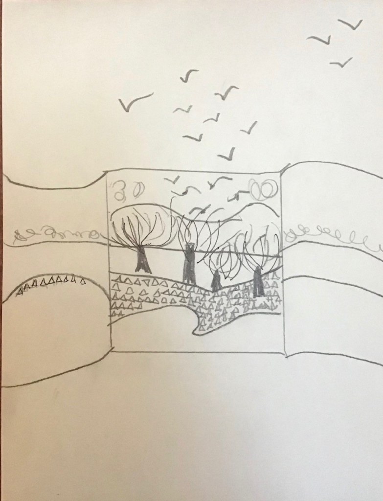 Sketch of a postcard