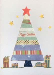 Christmas tree card