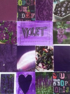 violet colour display