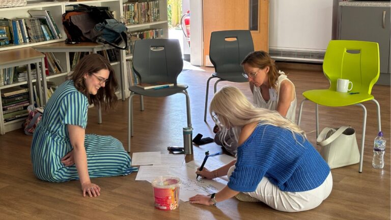 MFT staff doing group activity work at Co-Production Workshop